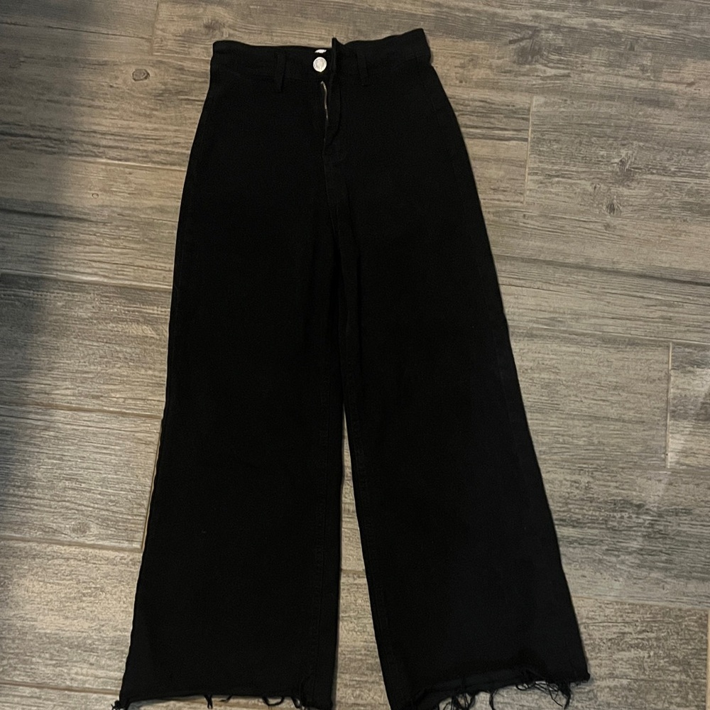 Black Wide-Leg Pants